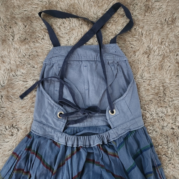 Free People So It Goes Maxi Dress in Oceanview‎ Combo Women's Size Large - Picture 10 of 16